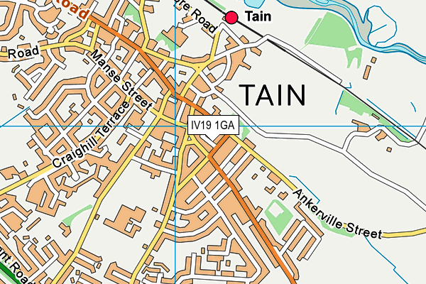 IV19 1GA map - OS VectorMap District (Ordnance Survey)