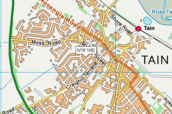 IV19 1HD map - OS VectorMap District (Ordnance Survey)