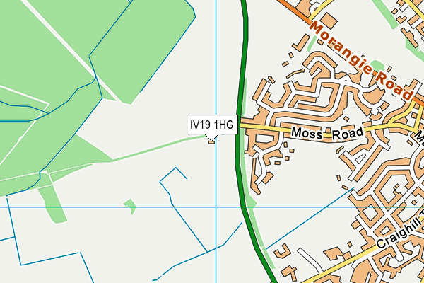 IV19 1HG map - OS VectorMap District (Ordnance Survey)