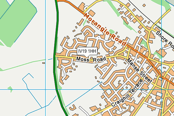 IV19 1HH map - OS VectorMap District (Ordnance Survey)