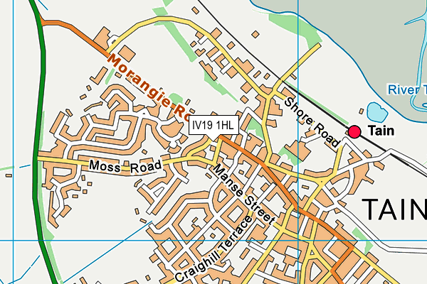 IV19 1HL map - OS VectorMap District (Ordnance Survey)