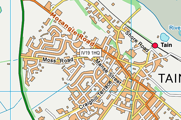 IV19 1HQ map - OS VectorMap District (Ordnance Survey)