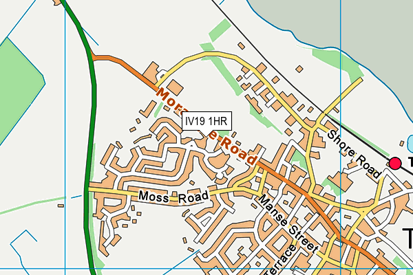 IV19 1HR map - OS VectorMap District (Ordnance Survey)