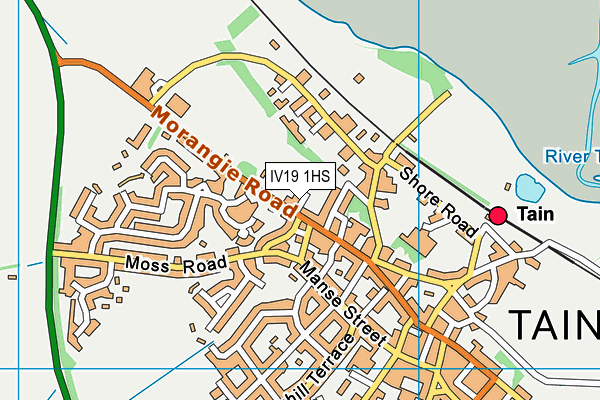 IV19 1HS map - OS VectorMap District (Ordnance Survey)