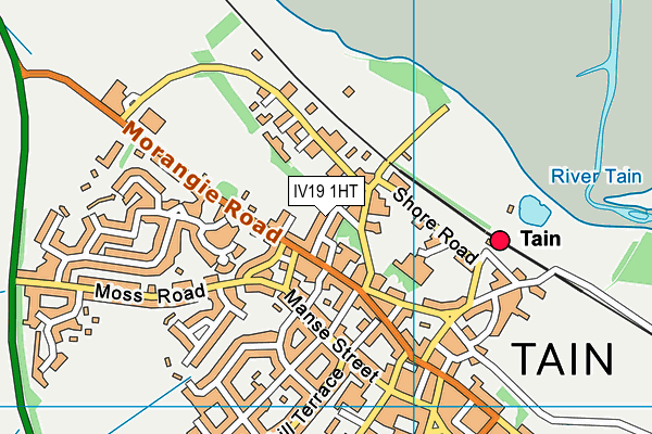 IV19 1HT map - OS VectorMap District (Ordnance Survey)