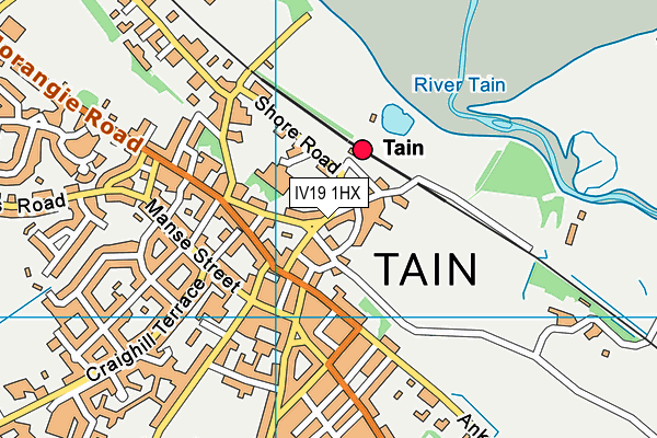 IV19 1HX map - OS VectorMap District (Ordnance Survey)