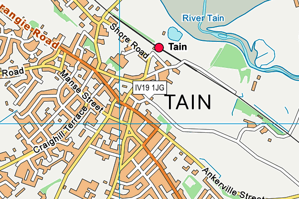 IV19 1JG map - OS VectorMap District (Ordnance Survey)