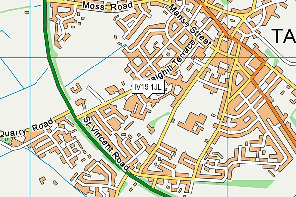 IV19 1JL map - OS VectorMap District (Ordnance Survey)