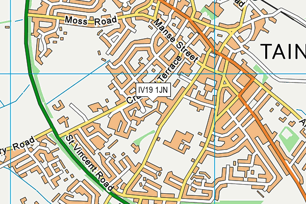 IV19 1JN map - OS VectorMap District (Ordnance Survey)