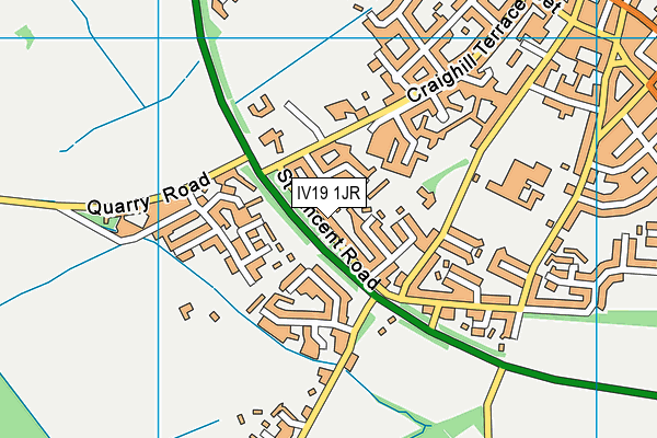 IV19 1JR map - OS VectorMap District (Ordnance Survey)