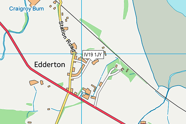 IV19 1JY map - OS VectorMap District (Ordnance Survey)