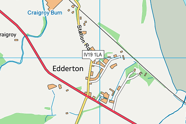 IV19 1LA map - OS VectorMap District (Ordnance Survey)