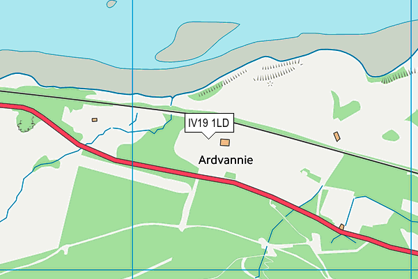 IV19 1LD map - OS VectorMap District (Ordnance Survey)