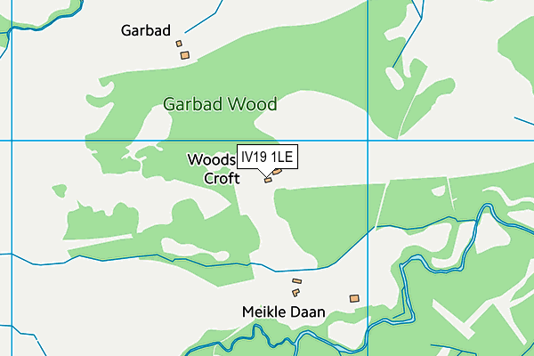 IV19 1LE map - OS VectorMap District (Ordnance Survey)