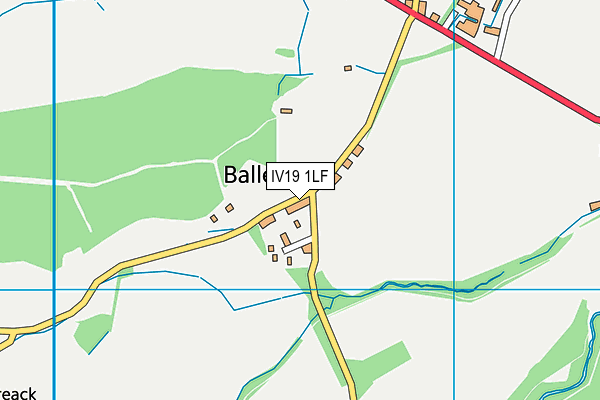 IV19 1LF map - OS VectorMap District (Ordnance Survey)