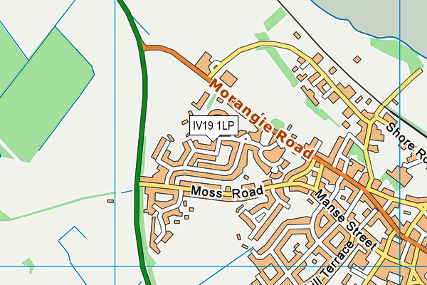 IV19 1LP map - OS VectorMap District (Ordnance Survey)