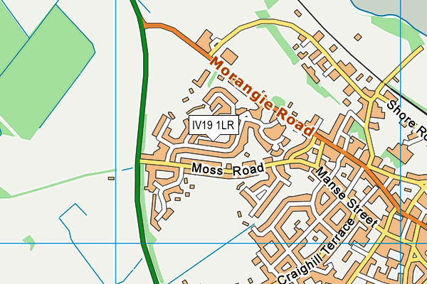 IV19 1LR map - OS VectorMap District (Ordnance Survey)