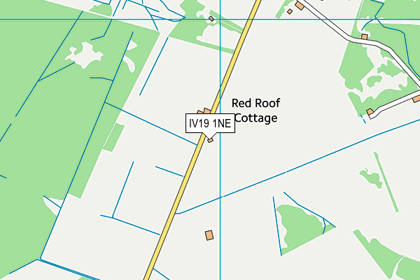 IV19 1NE map - OS VectorMap District (Ordnance Survey)