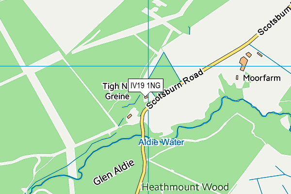 IV19 1NG map - OS VectorMap District (Ordnance Survey)