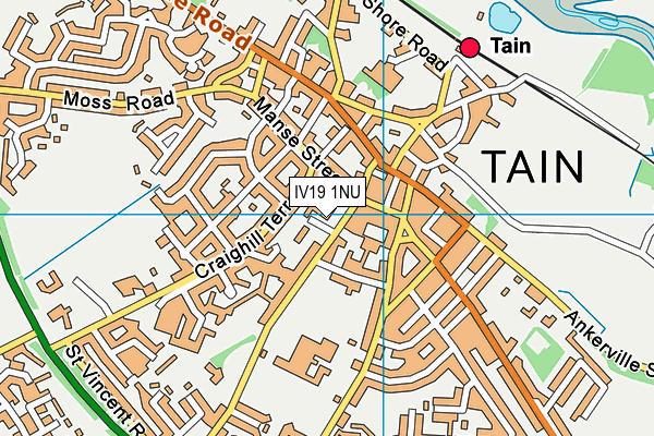 IV19 1NU map - OS VectorMap District (Ordnance Survey)