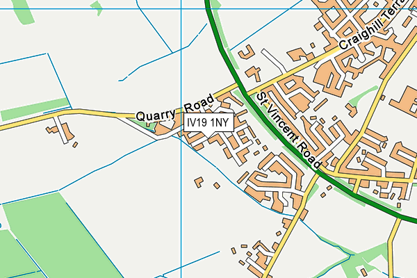 IV19 1NY map - OS VectorMap District (Ordnance Survey)