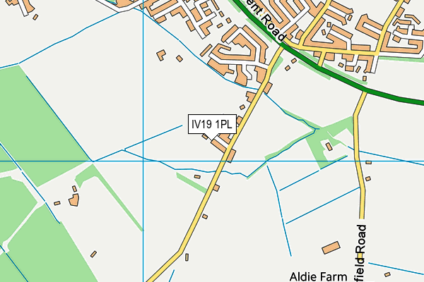 IV19 1PL map - OS VectorMap District (Ordnance Survey)