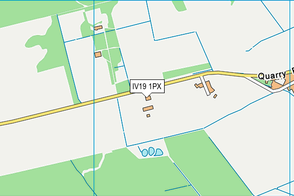 IV19 1PX map - OS VectorMap District (Ordnance Survey)