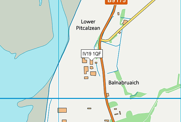 IV19 1QF map - OS VectorMap District (Ordnance Survey)