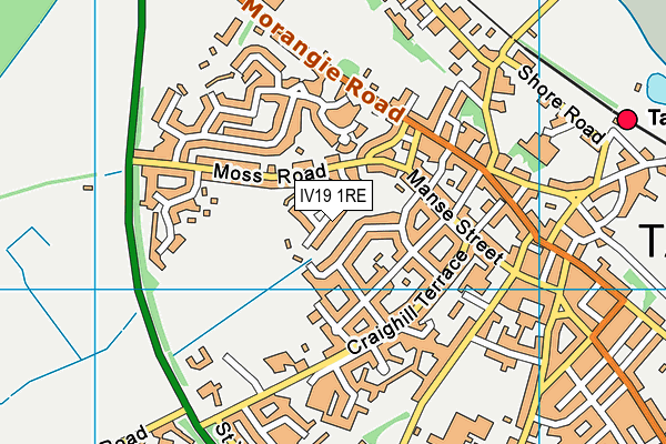 IV19 1RE map - OS VectorMap District (Ordnance Survey)