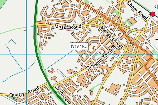 IV19 1RL map - OS VectorMap District (Ordnance Survey)
