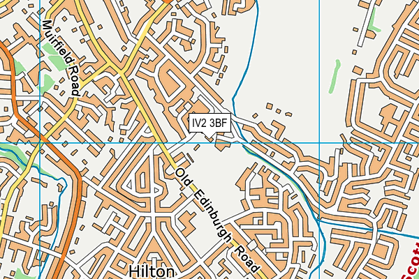 IV2 3BF map - OS VectorMap District (Ordnance Survey)