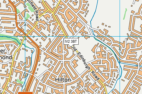 IV2 3BT map - OS VectorMap District (Ordnance Survey)