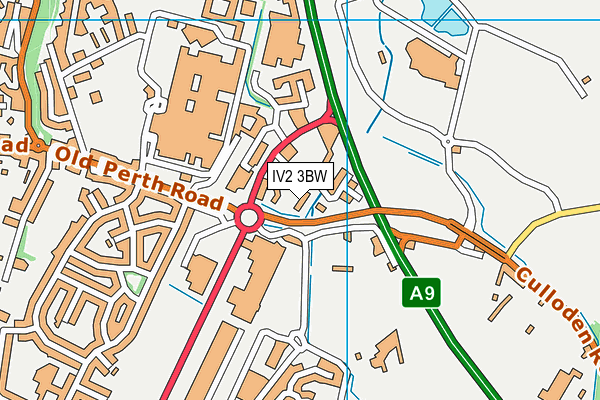 IV2 3BW map - OS VectorMap District (Ordnance Survey)