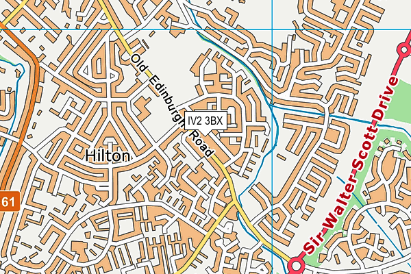 IV2 3BX map - OS VectorMap District (Ordnance Survey)