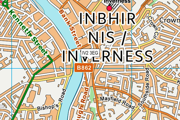 IV2 3EG map - OS VectorMap District (Ordnance Survey)