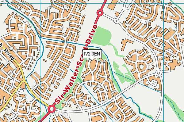 IV2 3EN map - OS VectorMap District (Ordnance Survey)