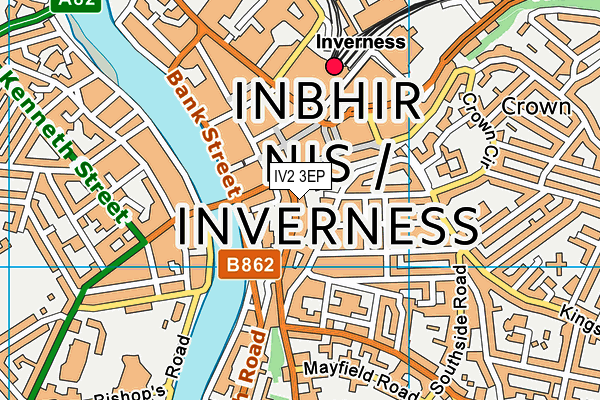 IV2 3EP map - OS VectorMap District (Ordnance Survey)