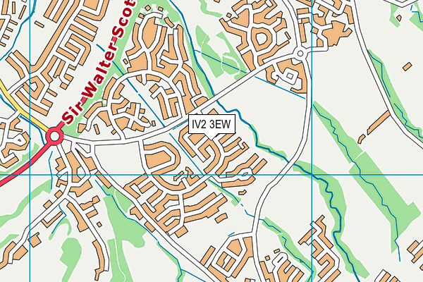 IV2 3EW map - OS VectorMap District (Ordnance Survey)