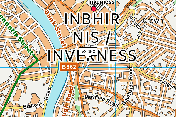 IV2 3EX map - OS VectorMap District (Ordnance Survey)