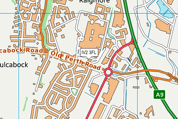 IV2 3FL map - OS VectorMap District (Ordnance Survey)