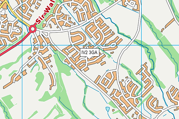 IV2 3GA map - OS VectorMap District (Ordnance Survey)