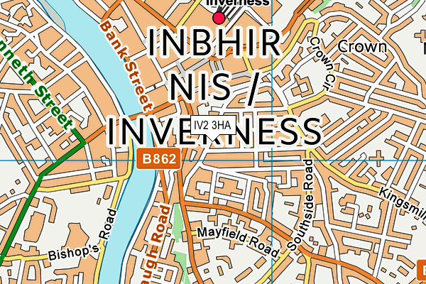 IV2 3HA map - OS VectorMap District (Ordnance Survey)