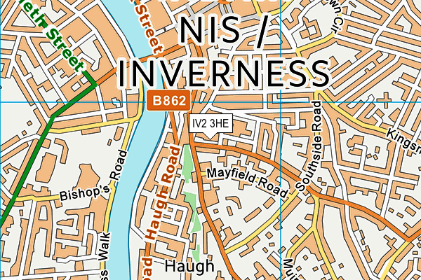 IV2 3HE map - OS VectorMap District (Ordnance Survey)