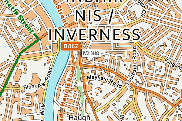 IV2 3HQ map - OS VectorMap District (Ordnance Survey)