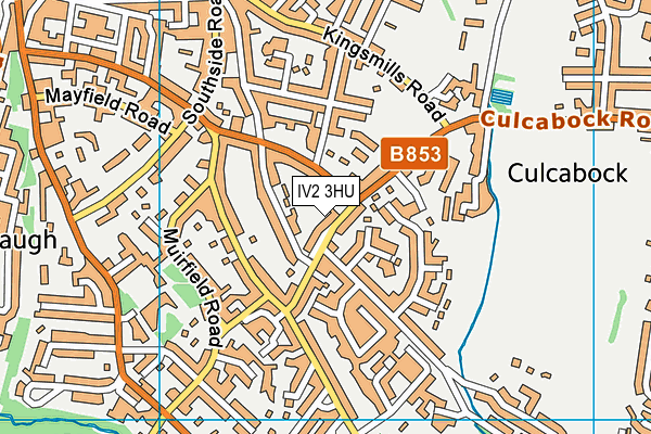 IV2 3HU map - OS VectorMap District (Ordnance Survey)