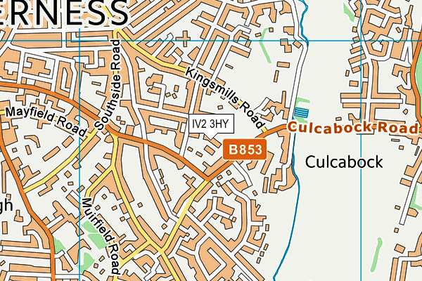 IV2 3HY map - OS VectorMap District (Ordnance Survey)