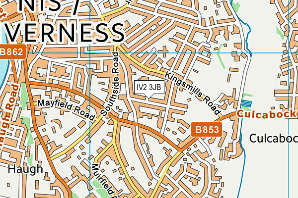 IV2 3JB map - OS VectorMap District (Ordnance Survey)