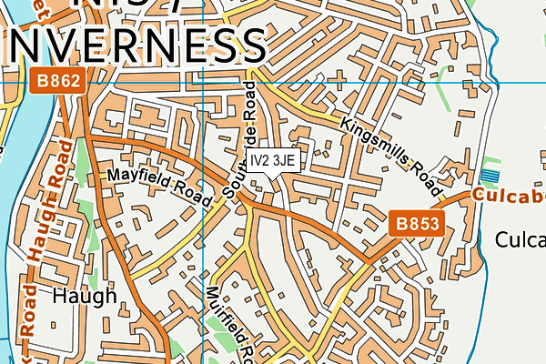 IV2 3JE map - OS VectorMap District (Ordnance Survey)