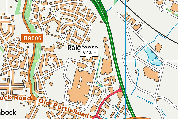 IV2 3JH map - OS VectorMap District (Ordnance Survey)