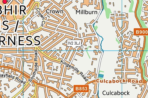 IV2 3LJ map - OS VectorMap District (Ordnance Survey)